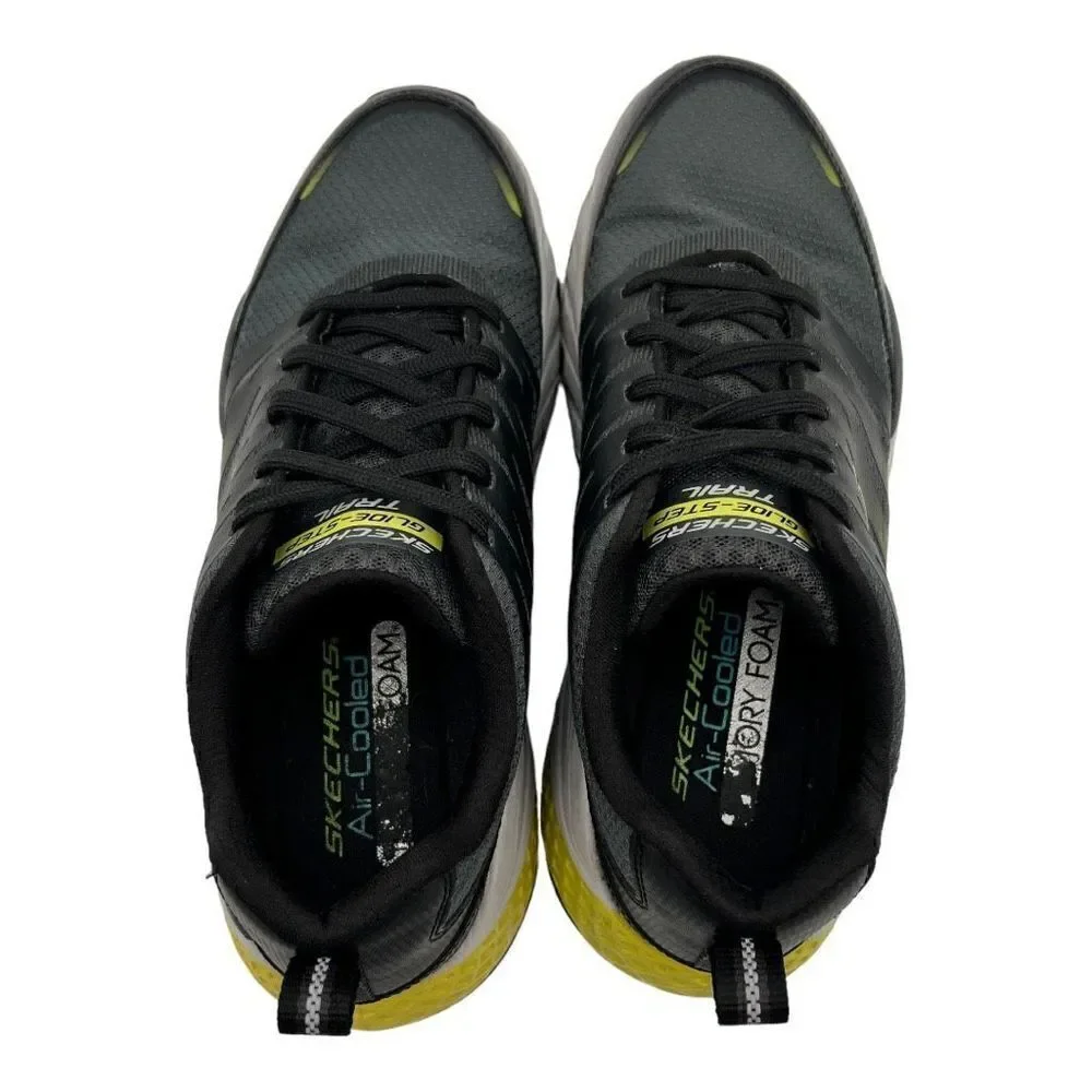 Skechers Glide-Step Trail Sneaker - Men's 8.5 Black Grey Memory Foam